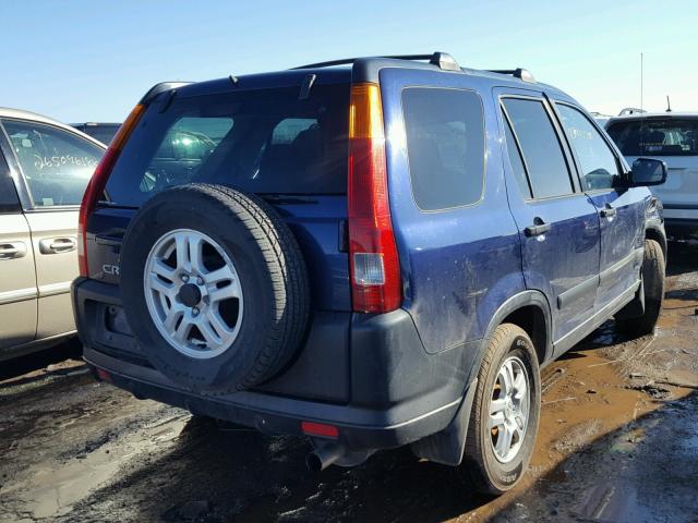 JHLRD78863C041026 - 2003 HONDA CR-V EX BLUE photo 4