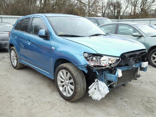 JA4AP4AU6BZ006628 - 2011 MITSUBISHI OUTLANDER BLUE photo 1