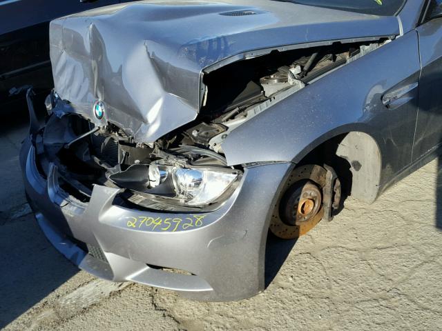 WBSKG9C50BE646041 - 2011 BMW M3 GRAY photo 9