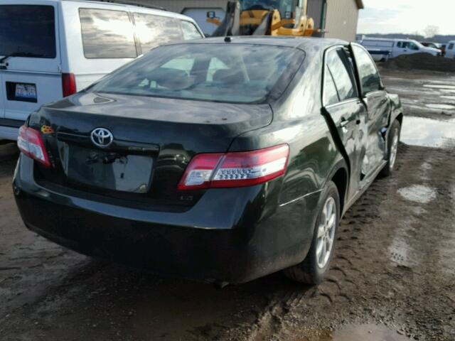 4T4BF3EK9BR101361 - 2011 TOYOTA CAMRY BASE GREEN photo 4