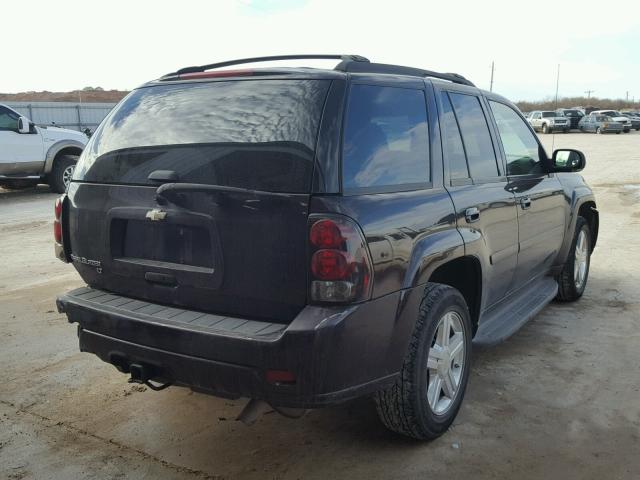 1GNDS13S382127525 - 2008 CHEVROLET TRAILBLAZE BURGUNDY photo 4