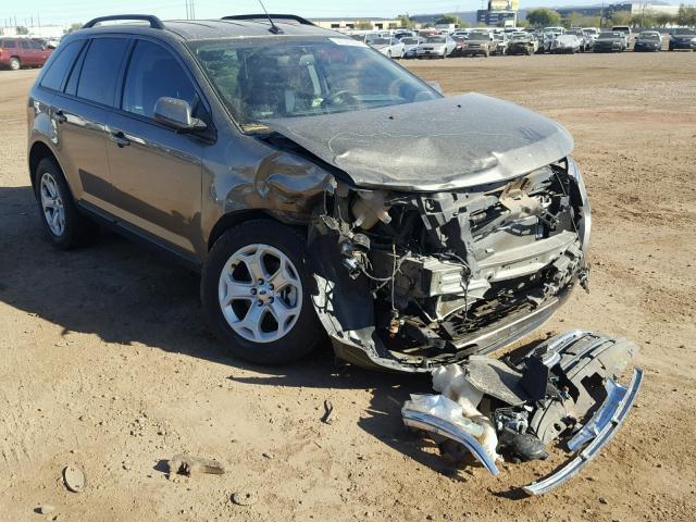 2FMDK3JC3DBC12736 - 2013 FORD EDGE SEL BROWN photo 1