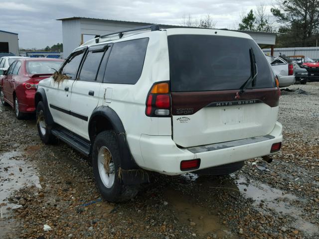 JA4LS21H61P041498 - 2001 MITSUBISHI MONTERO SP WHITE photo 3