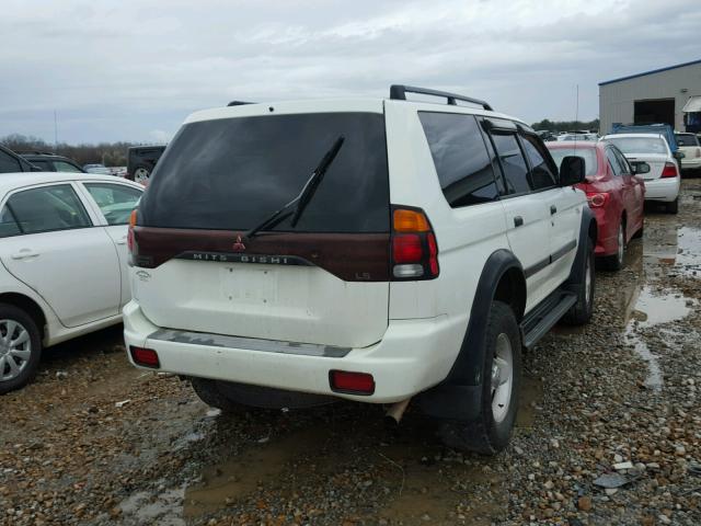 JA4LS21H61P041498 - 2001 MITSUBISHI MONTERO SP WHITE photo 4