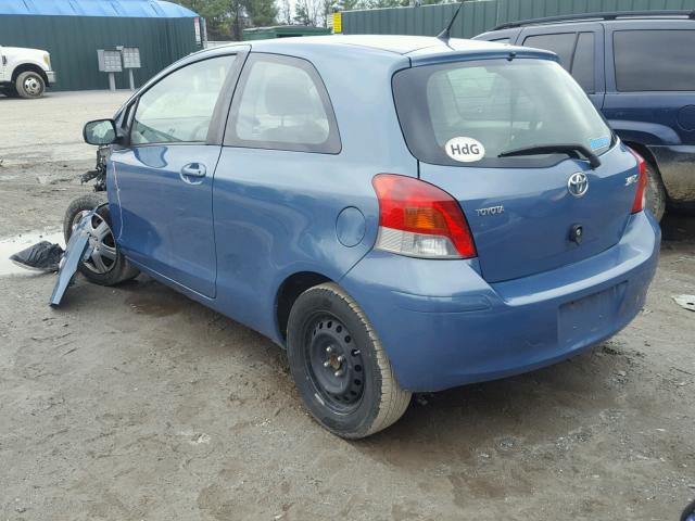 JTDJT4K31A5314545 - 2010 TOYOTA YARIS BLUE photo 3