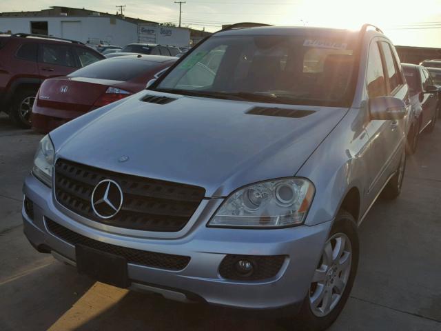 4JGBB86E36A148842 - 2006 MERCEDES-BENZ ML 350 BLUE photo 2