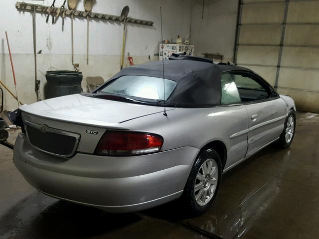 1C3EL75R26N169322 - 2006 CHRYSLER SEBRING GT SILVER photo 4