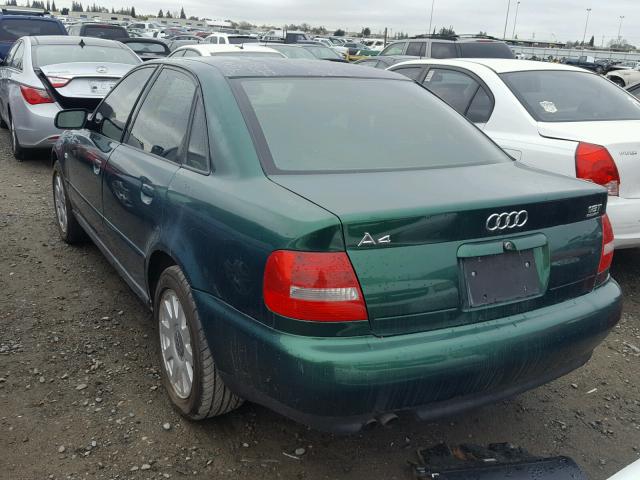 WAUDC28D7YA100546 - 2000 AUDI A4 1.8T QU GREEN photo 3