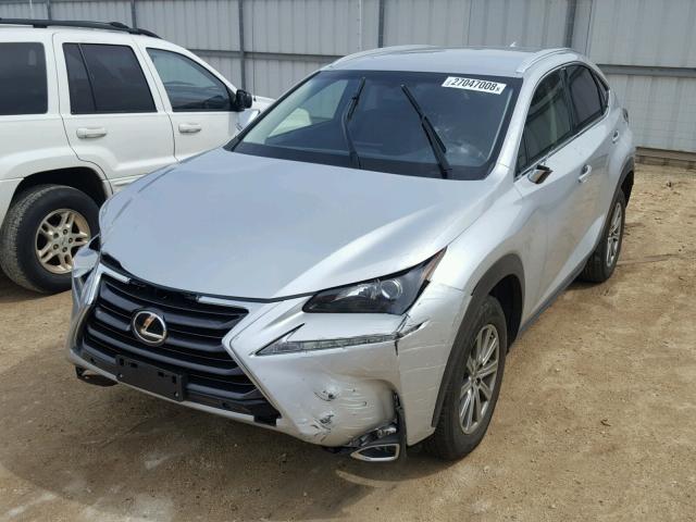 JTJYARBZ0F2005192 - 2015 LEXUS NX 200T SILVER photo 2