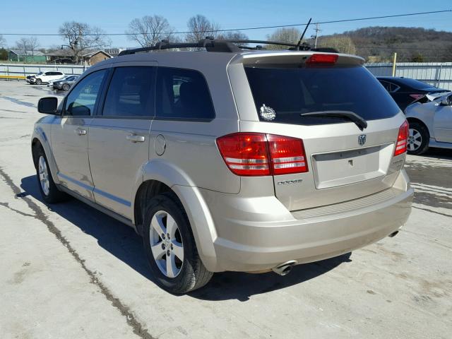 3D4GG57V89T567858 - 2009 DODGE JOURNEY SX GOLD photo 3