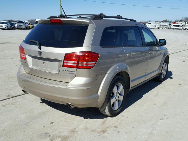 3D4GG57V89T567858 - 2009 DODGE JOURNEY SX GOLD photo 4