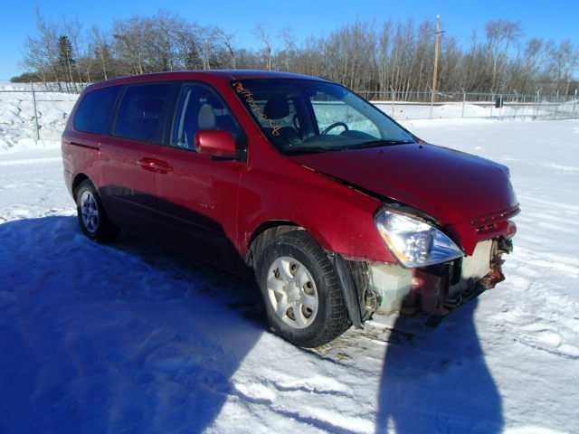 KNDMG4C34A6340454 - 2010 KIA SEDONA LX RED photo 1