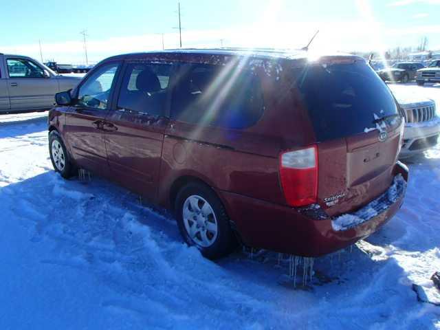 KNDMG4C34A6340454 - 2010 KIA SEDONA LX RED photo 3