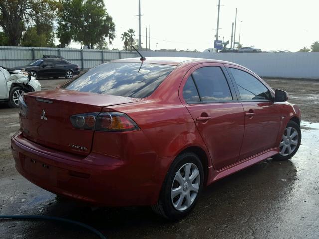 JA32U2FU8DU016317 - 2013 MITSUBISHI LANCER ES/ RED photo 4