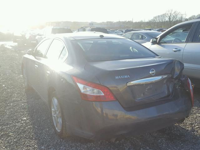 1N4AA51E09C857378 - 2009 NISSAN MAXIMA S GRAY photo 3