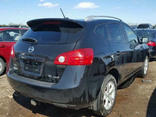 JN8AS58V89W436833 - 2009 NISSAN ROGUE S BLACK photo 4