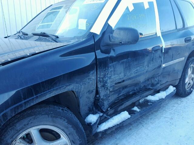 1GKDT13S882178304 - 2008 GMC ENVOY BLACK photo 9