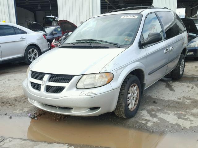 1D4GP45373B119857 - 2003 DODGE CARAVAN SP SILVER photo 2