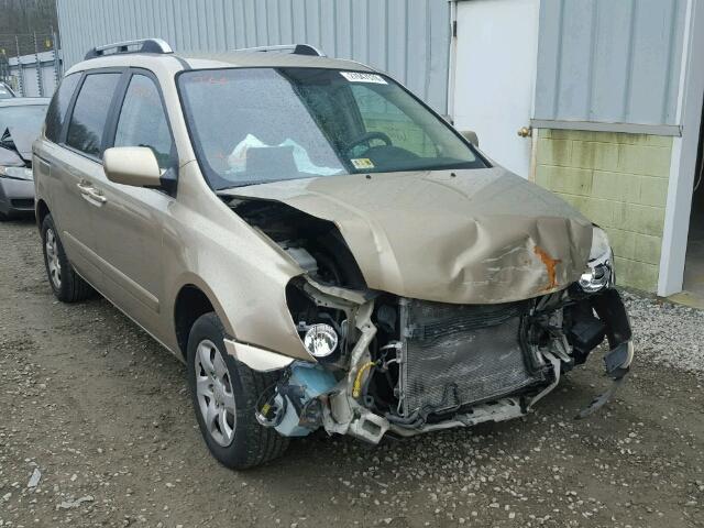 KNDMB133176131436 - 2007 KIA SEDONA EX TAN photo 1