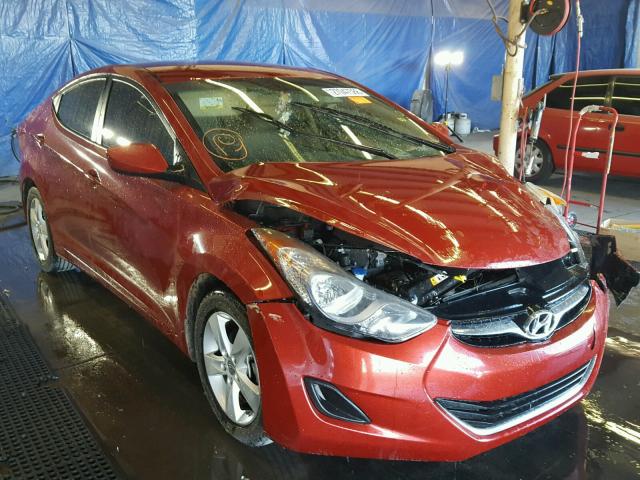 KMHDH4AE1DU721501 - 2013 HYUNDAI ELANTRA GL RED photo 1