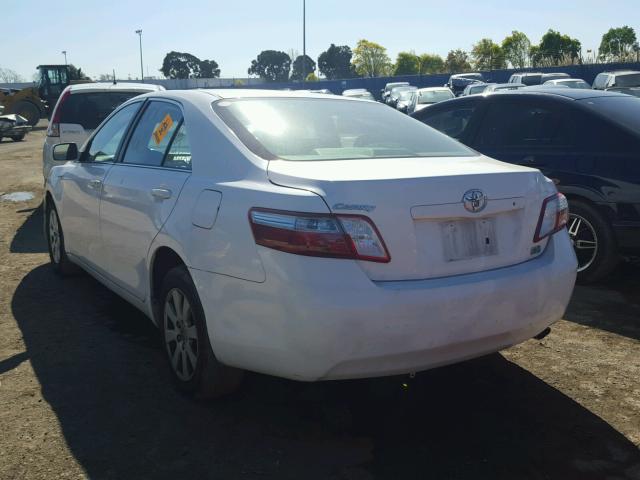 4T1BB46K19U089923 - 2009 TOYOTA CAMRY HYBR WHITE photo 3