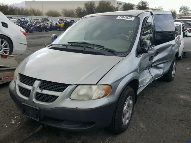 1D4GP25383B240255 - 2003 DODGE CARAVAN SE GREEN photo 2