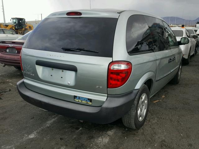 1D4GP25383B240255 - 2003 DODGE CARAVAN SE GREEN photo 4