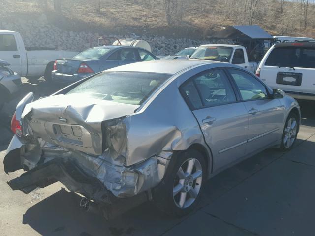 1N4BA41E14C838068 - 2004 NISSAN MAXIMA SE SILVER photo 4