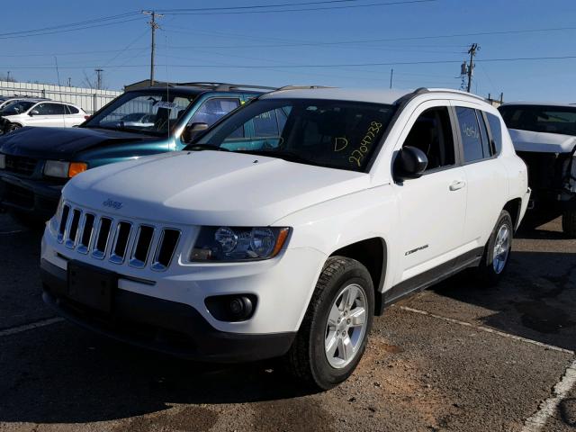 1C4NJCBA7FD334103 - 2015 JEEP COMPASS SP WHITE photo 2