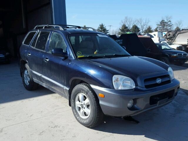 KM8SC73E55U944484 - 2005 HYUNDAI SANTA FE G BLUE photo 1