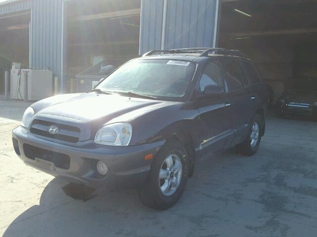 KM8SC73E55U944484 - 2005 HYUNDAI SANTA FE G BLUE photo 2