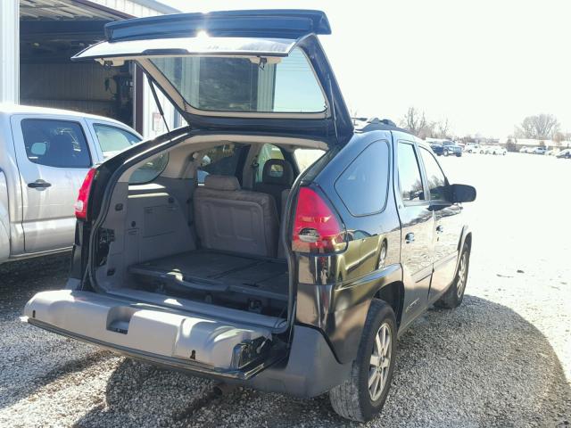 3G7DA03E62S597266 - 2002 PONTIAC AZTEK BLACK photo 4