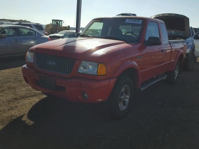 1FTYR44U72PA02710 - 2002 FORD RANGER SUP RED photo 2