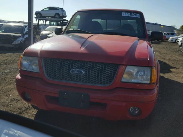 1FTYR44U72PA02710 - 2002 FORD RANGER SUP RED photo 9