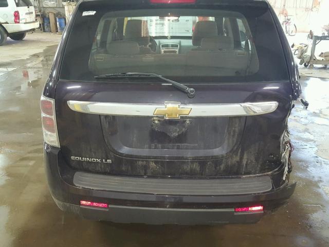 2CNDL13F876053685 - 2007 CHEVROLET EQUINOX LS PURPLE photo 9