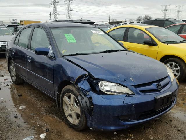 JHMES26715S001667 - 2005 HONDA CIVIC EX ლურჯი ფოტო 1