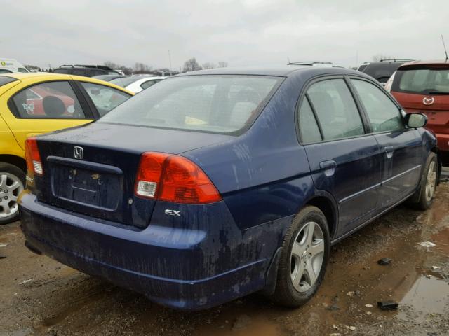 JHMES26715S001667 - 2005 HONDA CIVIC EX ლურჯი ფოტო 4