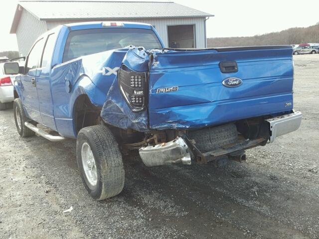 1FTFX1EVXAFC53809 - 2010 FORD F150 SUPER BLUE photo 3