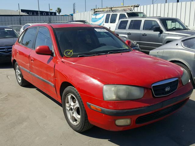 KMHDN55D03U101348 - 2003 HYUNDAI ELANTRA GL RED photo 1