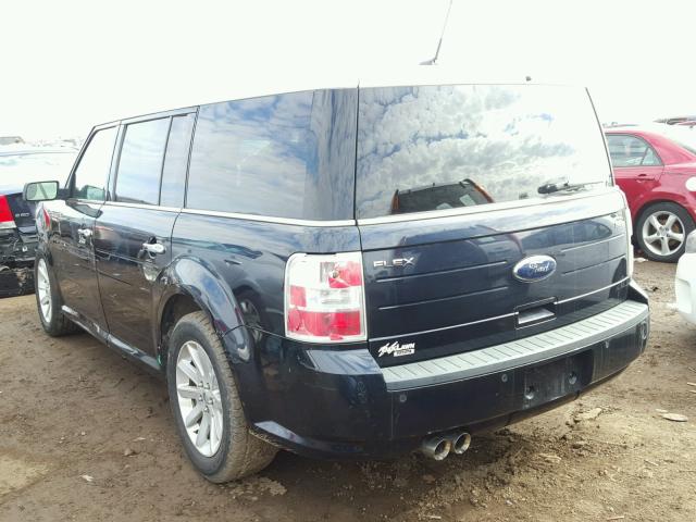 2FMGK5CCXABA74260 - 2010 FORD FLEX SEL BLUE photo 3