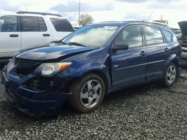 5Y2SL62834Z403672 - 2004 PONTIAC VIBE BLUE photo 2