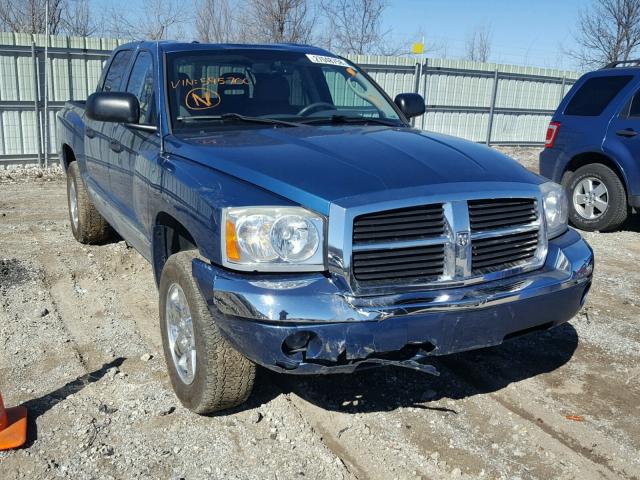 1D7HW58N66S595700 - 2006 DODGE DAKOTA QUA BLUE photo 1