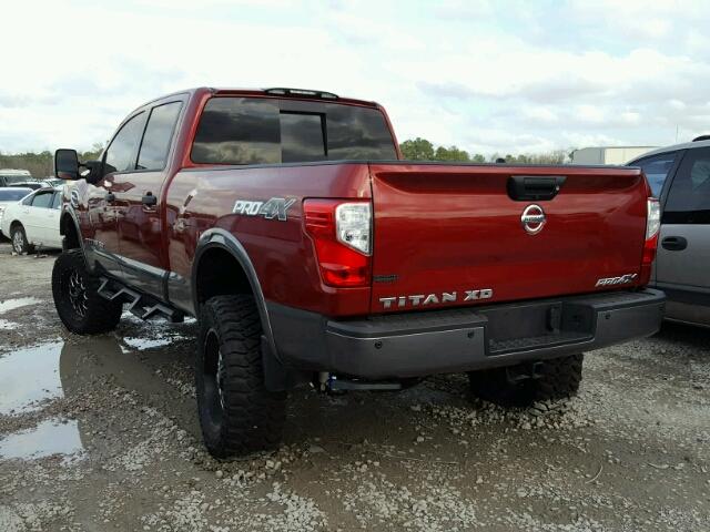 1N6AA1F41HN551227 - 2017 NISSAN TITAN XD S RED photo 3