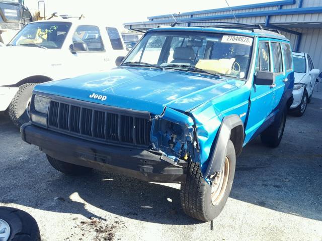 1J4FT28S2RL137997 - 1994 JEEP CHEROKEE S BLUE photo 2