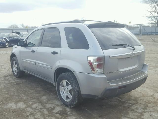 2CNDL23F756127214 - 2005 CHEVROLET EQUINOX LS SILVER photo 3