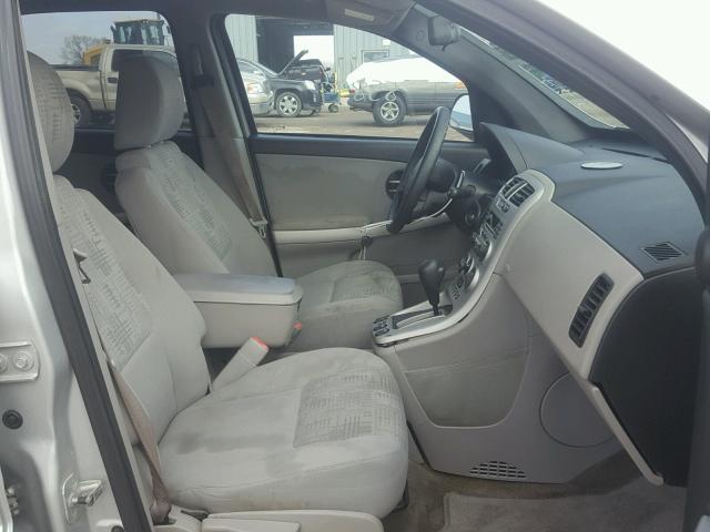 2CNDL23F756127214 - 2005 CHEVROLET EQUINOX LS SILVER photo 5