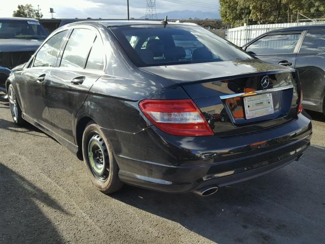 WDDGF5EB0AF382572 - 2010 MERCEDES-BENZ C 300 BLACK photo 3