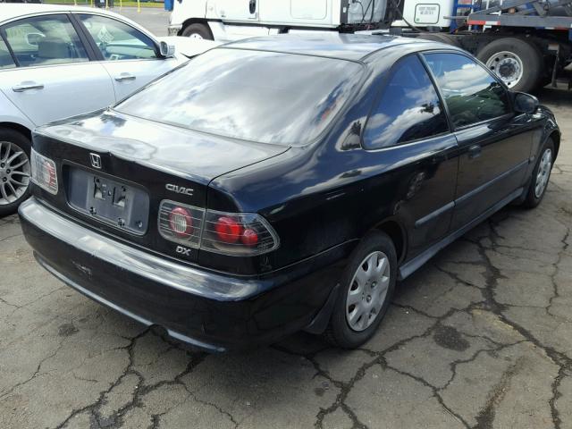 1HGEJ6223WL042479 - 1998 HONDA CIVIC DX BLACK photo 4