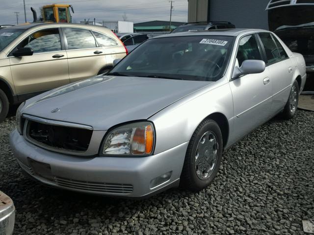 1G6KE54Y62U239865 - 2002 CADILLAC DEVILLE DH SILVER photo 2