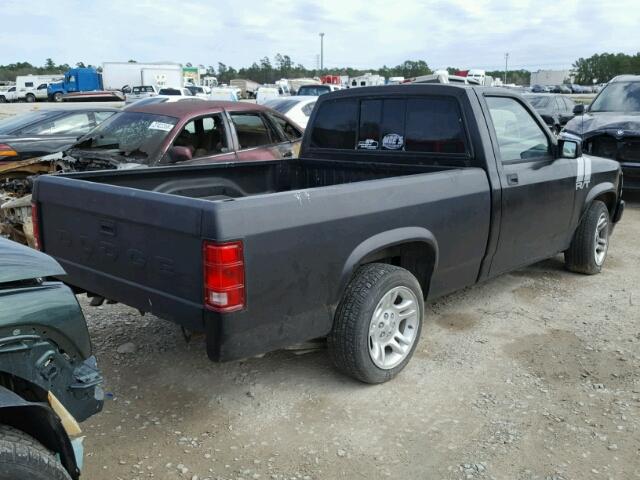 1B7FL26Y8TS639939 - 1996 DODGE DAKOTA BLACK photo 4